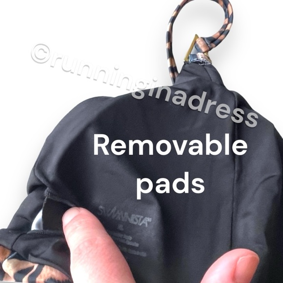 NWT Swiminista Animal Print Adjustable Bikini Top Size XL - Picture 7 of 8